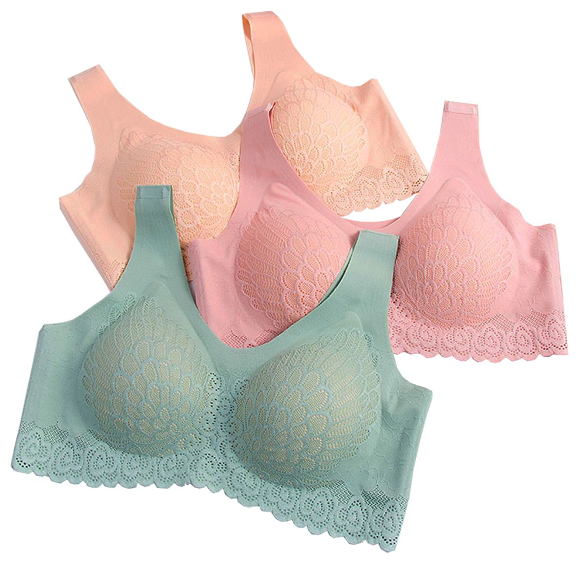 sutiã confort plus 5d - kit 3 unidades 